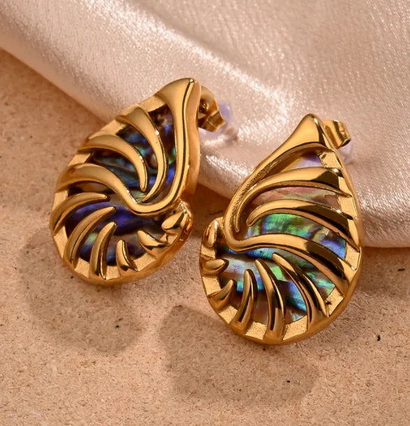 Baoyue Pearl Shell Studs