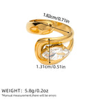 Zaria Sculptural Open Ring