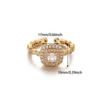 Anvika Zircon Open Ring