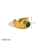 Evelyn Trillion Cut Open Ring