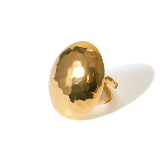 Zoe Hammered Dome Ring