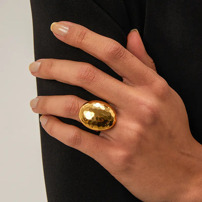 Zoe Hammered Dome Ring
