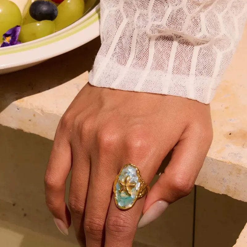 Aria Opal Starfish Ring