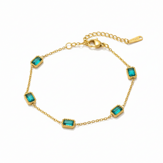 Verde Emerald Link Bracelet