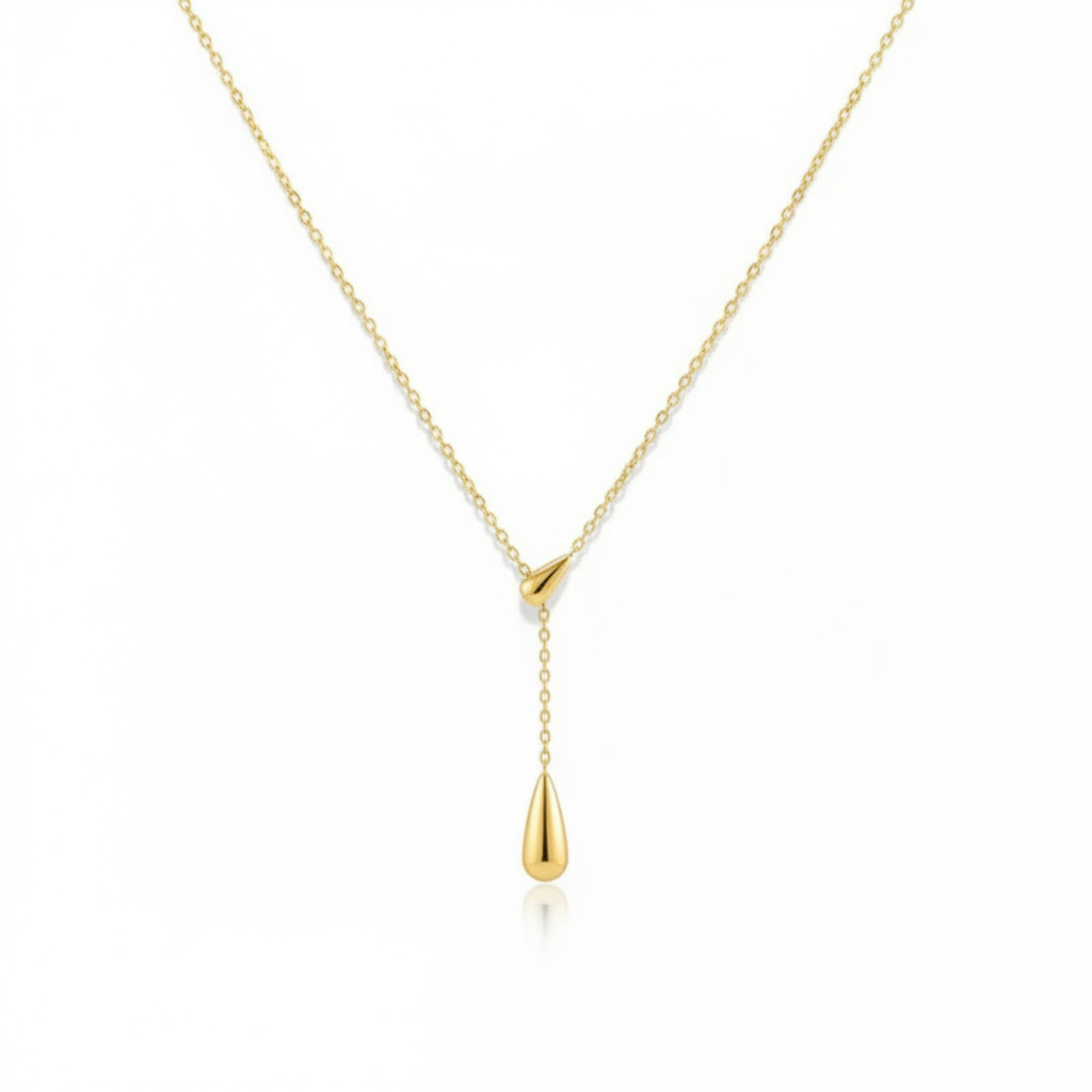 Isla Liquid Droplet Lariat Necklace