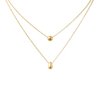 Luna Dual Droplet Layered Necklace
