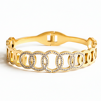 Lumière Linked Circles Bangle