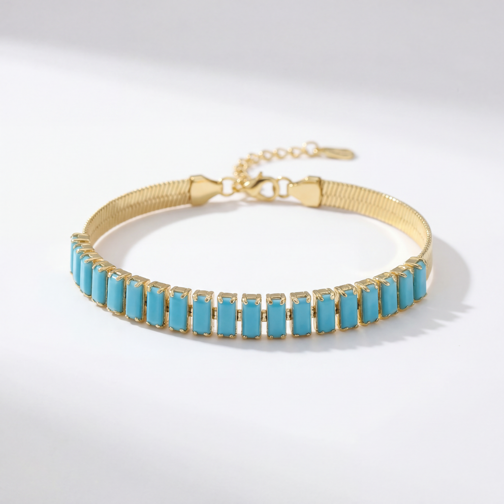 Turquoise Sea Tennis Bracelet