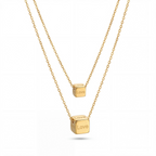 Aura Dual Layer Cube Necklace