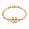 Fortuna Snake Clover Bracelet