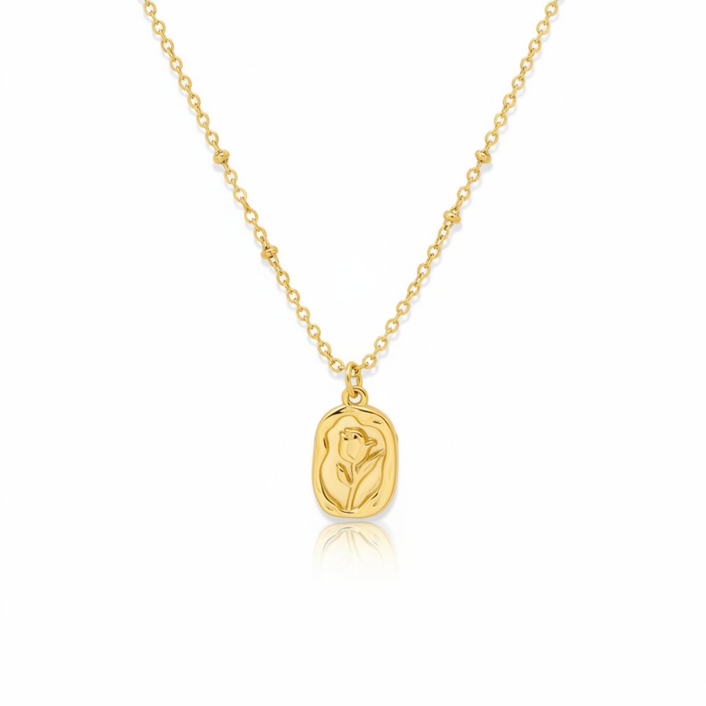 Bloom Wax-Stamp Floral Necklace