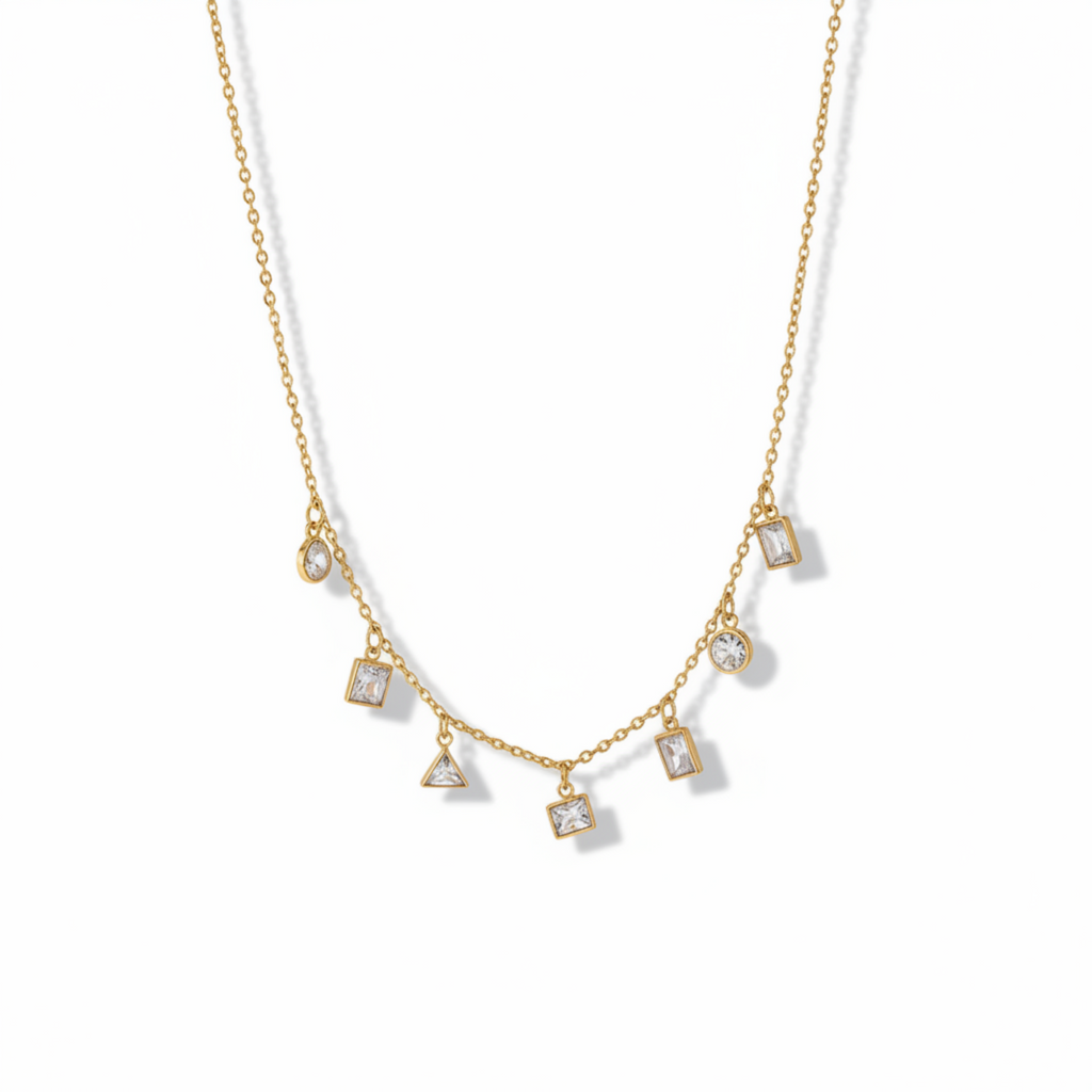 Prism Dangle Geo Necklace