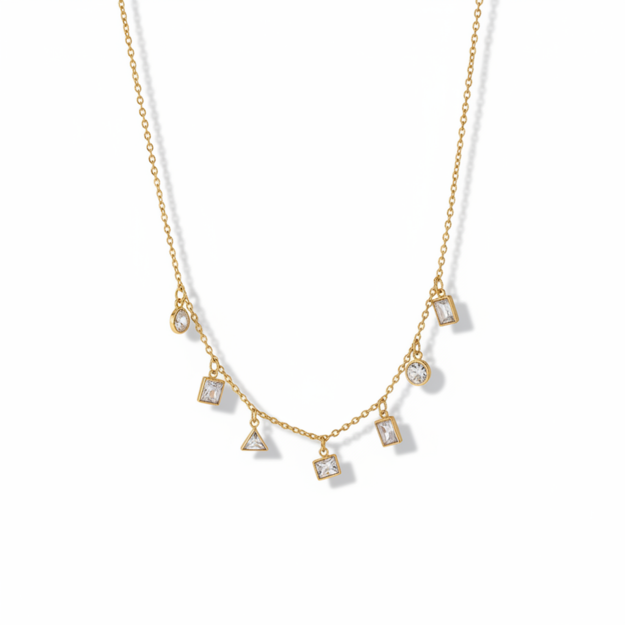 Prism Dangle Geo Necklace