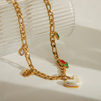 Solstice Charm Cascade Necklace