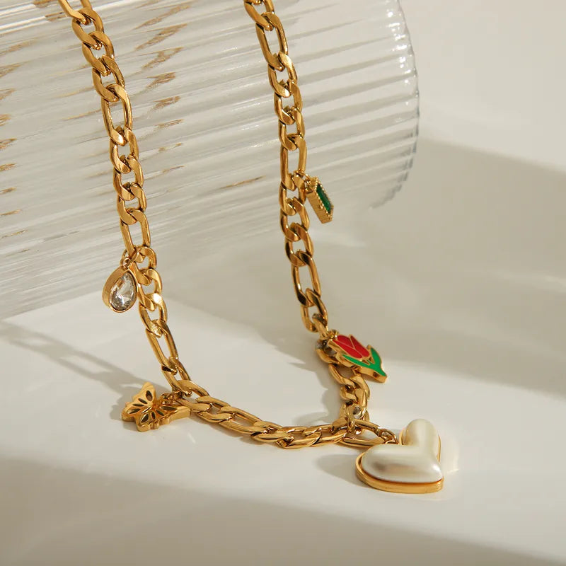 Solstice Charm Cascade Necklace