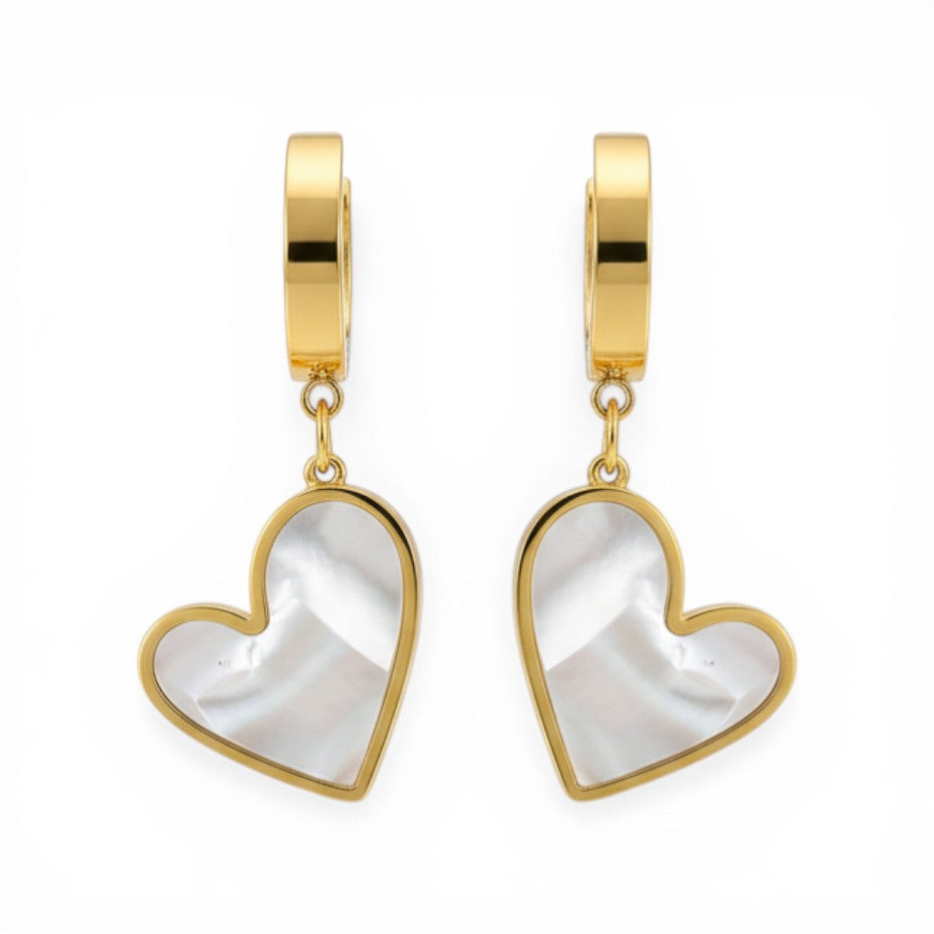 Seraphine Pearl Heart Earrings