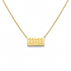 11:11 Gold Bar Necklace