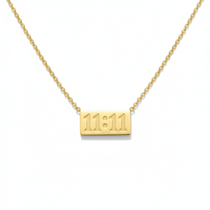 11:11 Gold Bar Necklace