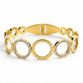 Circle Glow Rhinestone Bangle