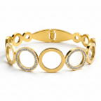 Circle Glow Rhinestone Bangle