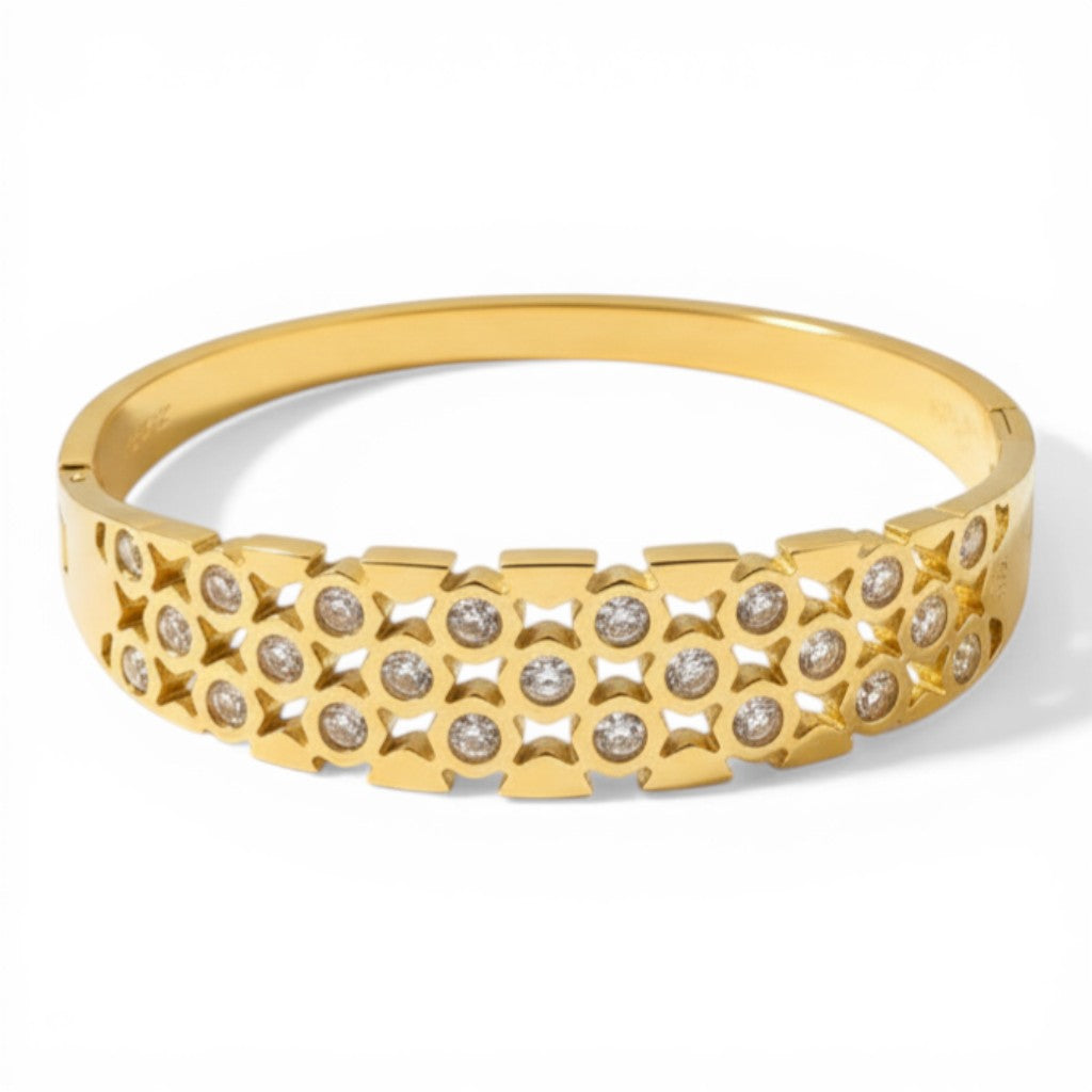 Flora Petite Cluster Bangle