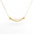 Smiley Curve Minimal Necklace