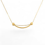 Smiley Curve Minimal Necklace