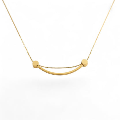 Smiley Curve Minimal Necklace