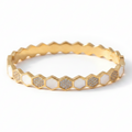 Honeycomb Enamel Sparkle Bangle