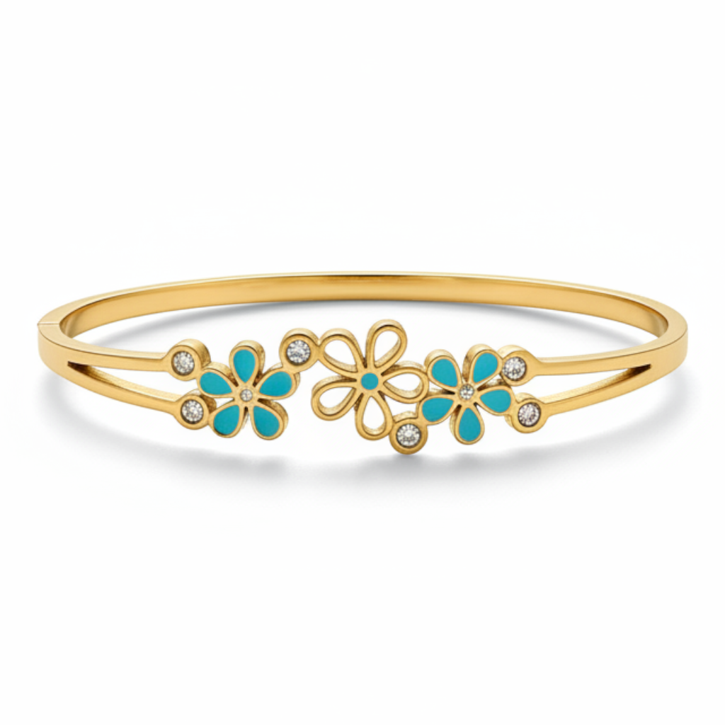 Blossom Sky Enamel Bangle