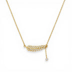 Golden Leaf Glow Necklace