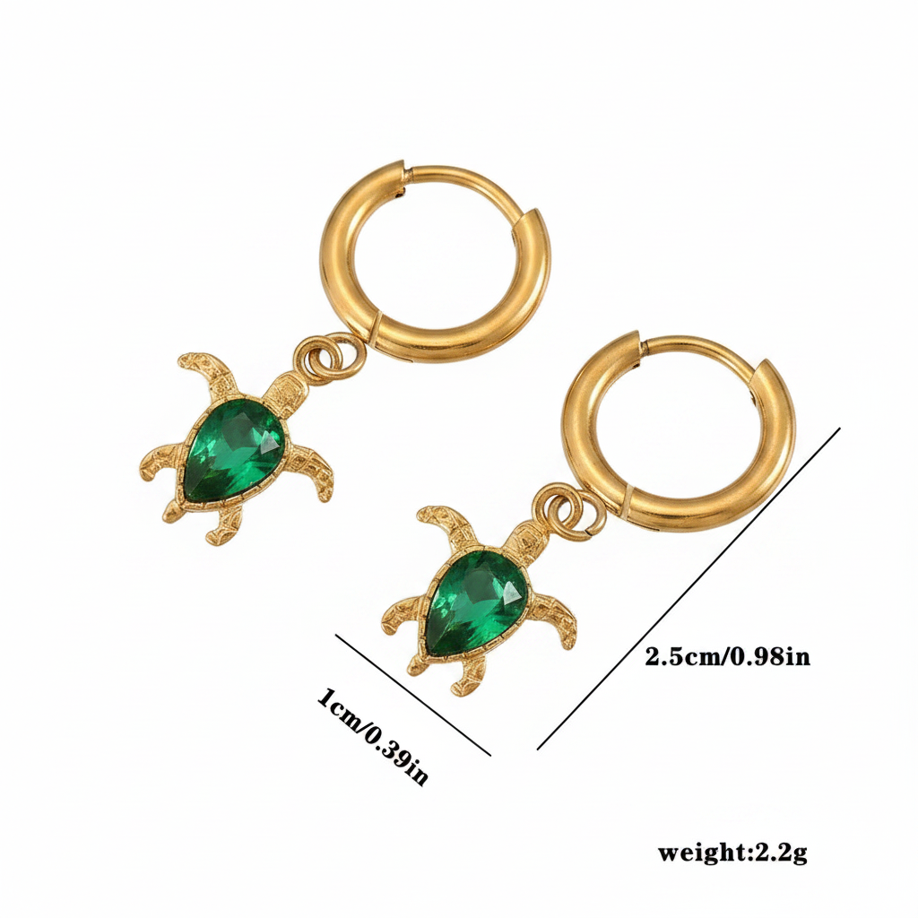 Marina Turtle Earrings