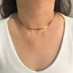 Mira Herringbone Chain Necklace