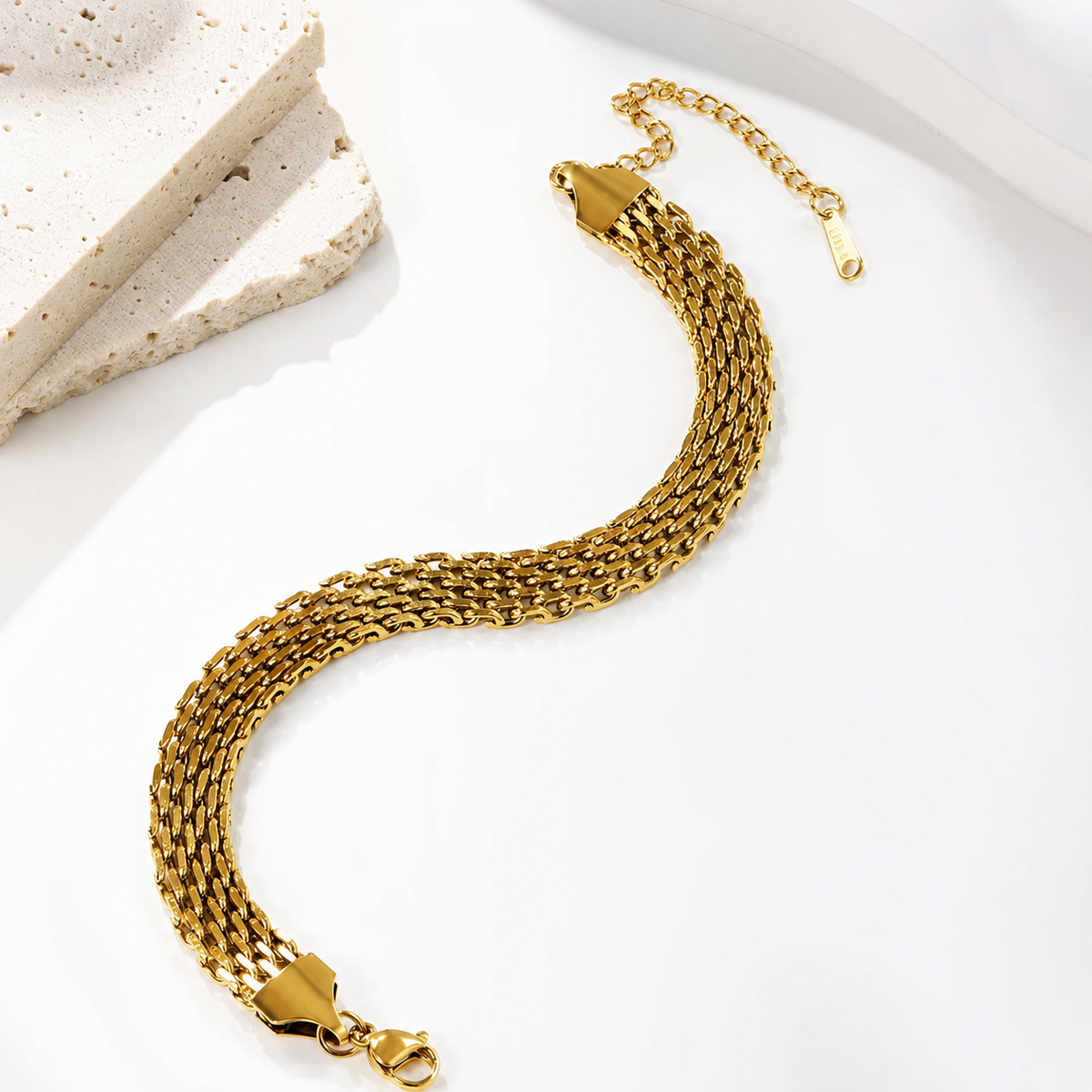 Elowen Multi-Strand Gold Bracelet