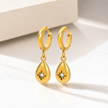 Sophia Teardrop Zircon Hoop Earrings
