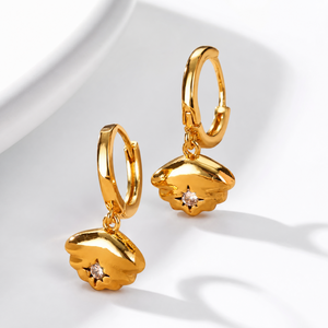 Celeste Zircon Charm Earrings