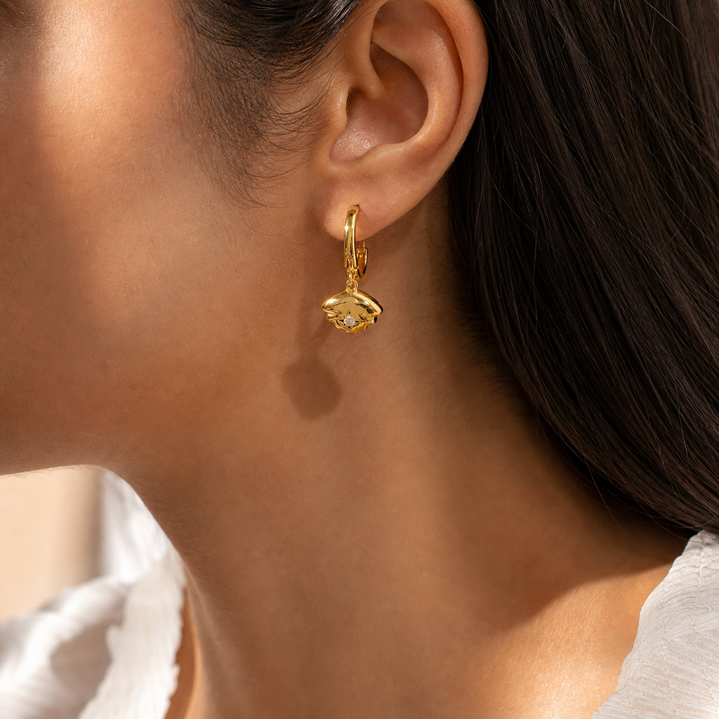 Celeste Zircon Charm Earrings