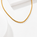 Elena Classic Geometric Rope Chain Necklace