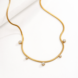 Amelia Multi Charms Zircon Necklace