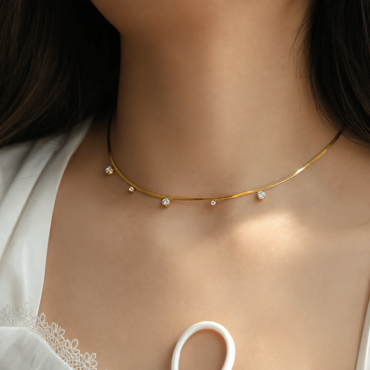 Amelia Multi Charms Zircon Necklace