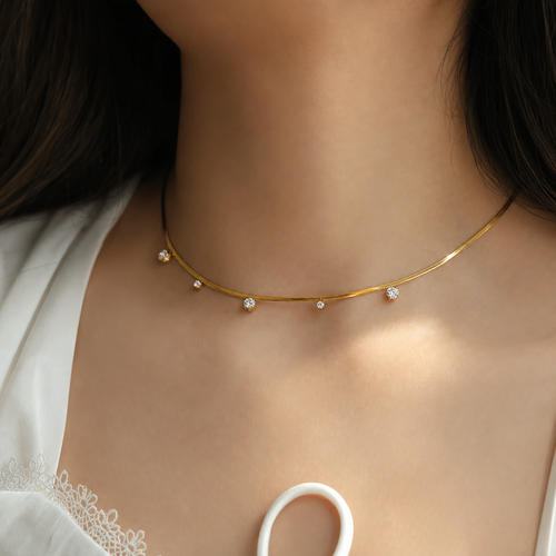Amelia Multi Charms Zircon Necklace