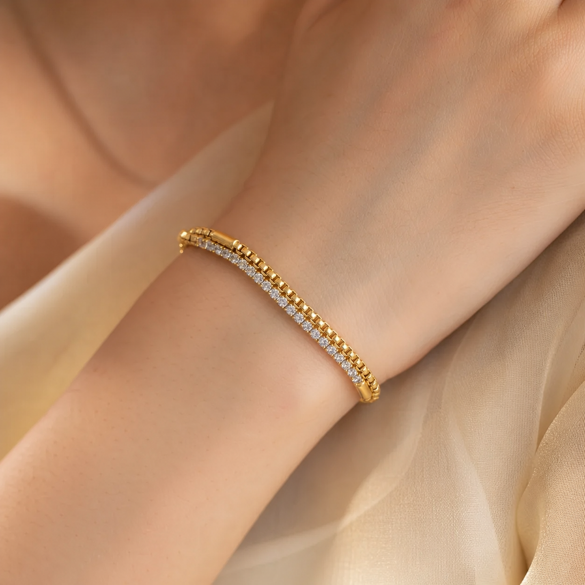 Isabella Rhinestone Bracelet
