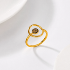 Ava Zircon Open Ring