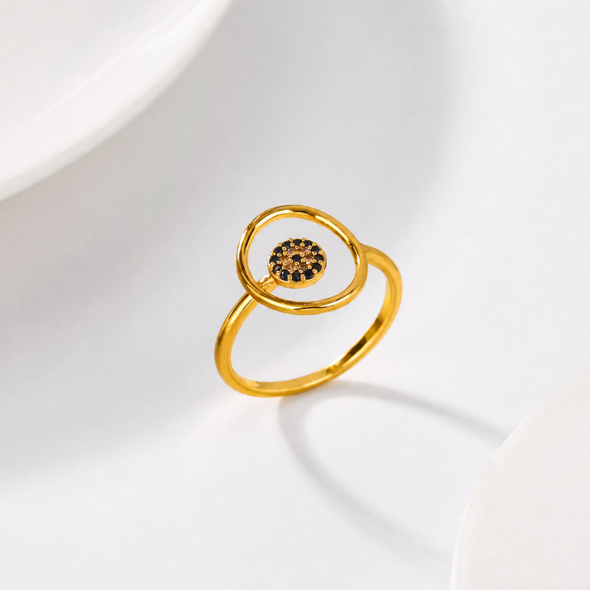 Ava Zircon Open Ring