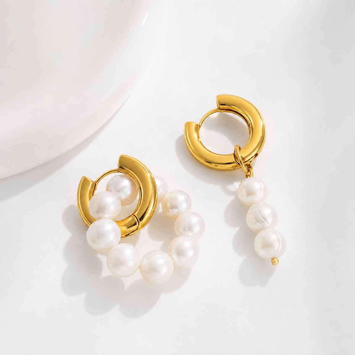 Sophie Mismatched Freshwater Pearl Drop Earrings
