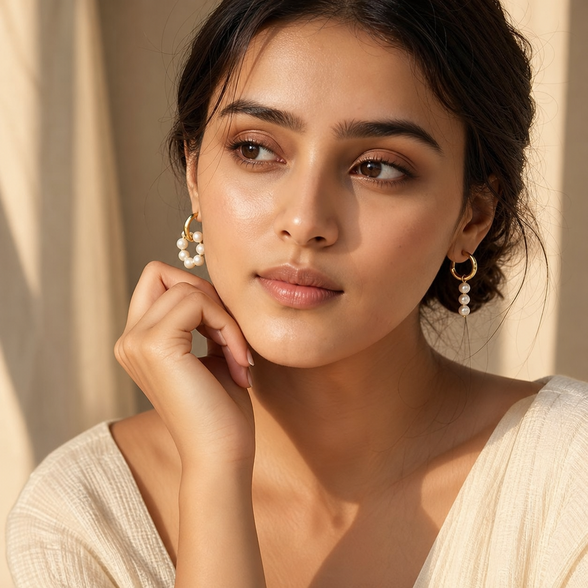 Sophie Mismatched Freshwater Pearl Drop Earrings