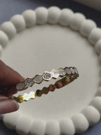 Honeycomb Enamel Sparkle Bangle