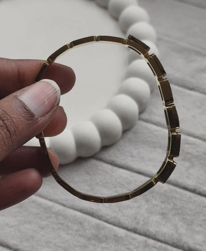 Emerald Retro Geometry Bracelet