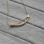 Smiley Curve Minimal Necklace
