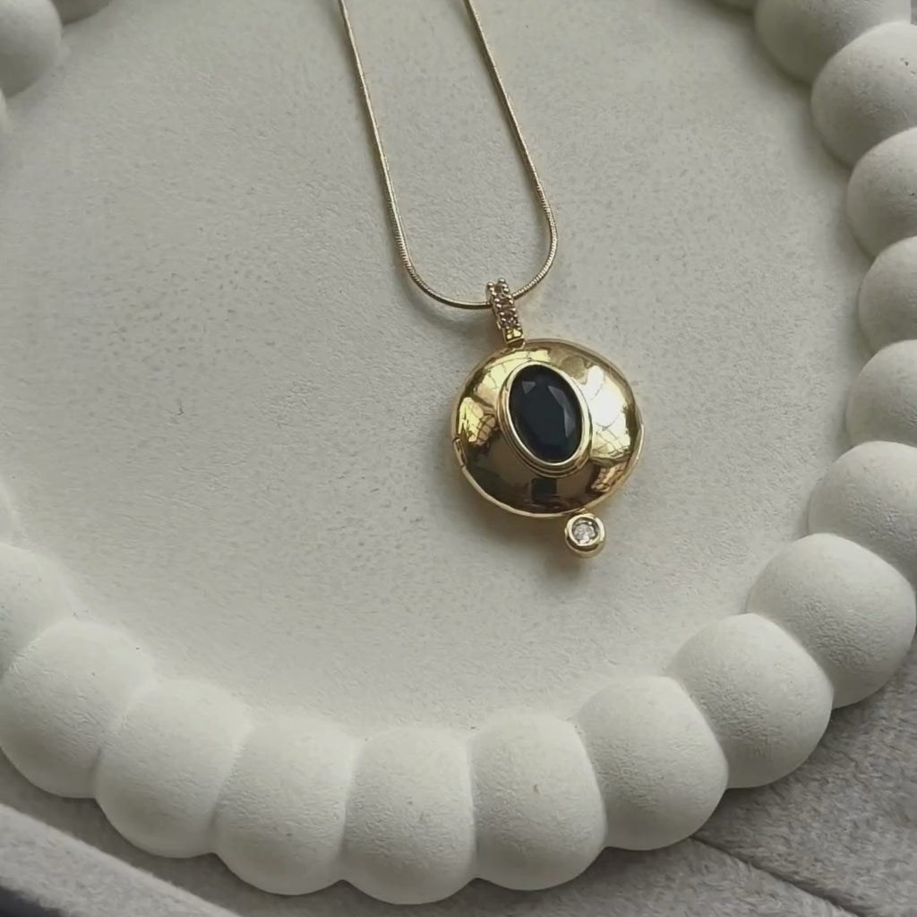 Luna Orbit Locket Necklace
